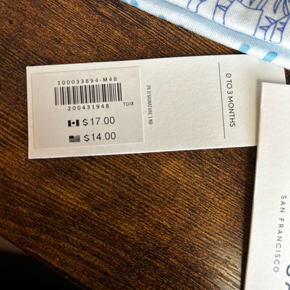 Janie and Jack White and Blue Zebra Kids Hat - Picture 3 of 3